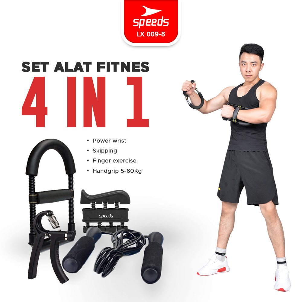 SPEEDS 1 Set Alat Fitness Olahraga Portabel Finger Exercise Handgrip Set Fitness Untuk Memperkuat Tangan Original 009-8