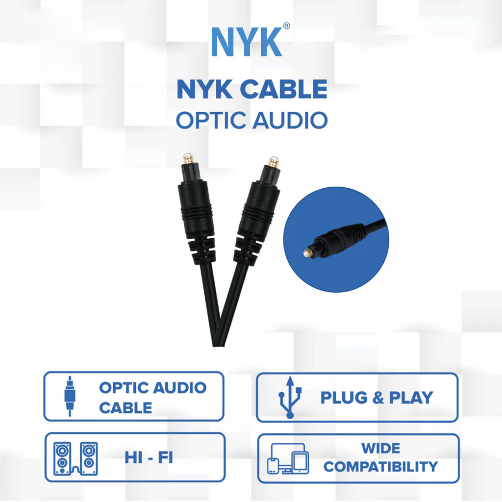 NYK Kabel Optic Audio TV Fiber Optik 1.5 Meter COD (5)