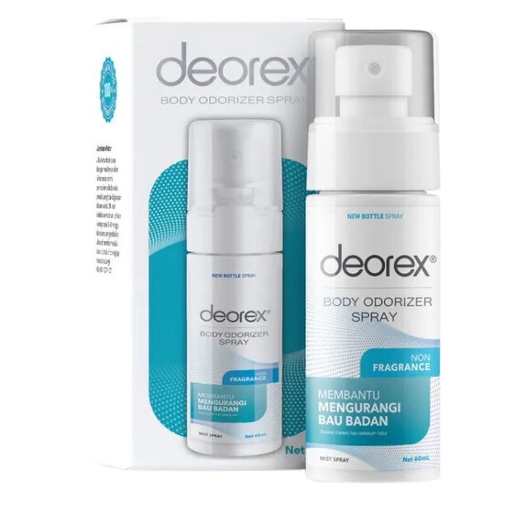 Jual DEOREX BODY ODORIZER SPRAY 60ML (N)/ DEODORANT | Shopee Indonesia