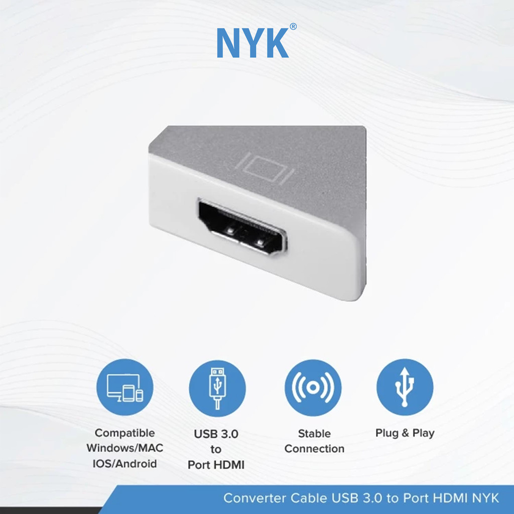 NYK Converter Kabel USB 3.0 to Port VGA COD (2)
