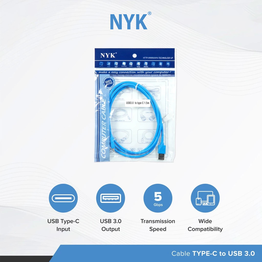 NYK Kabel USB 3.0 Type C 1.5 METER COD (3)