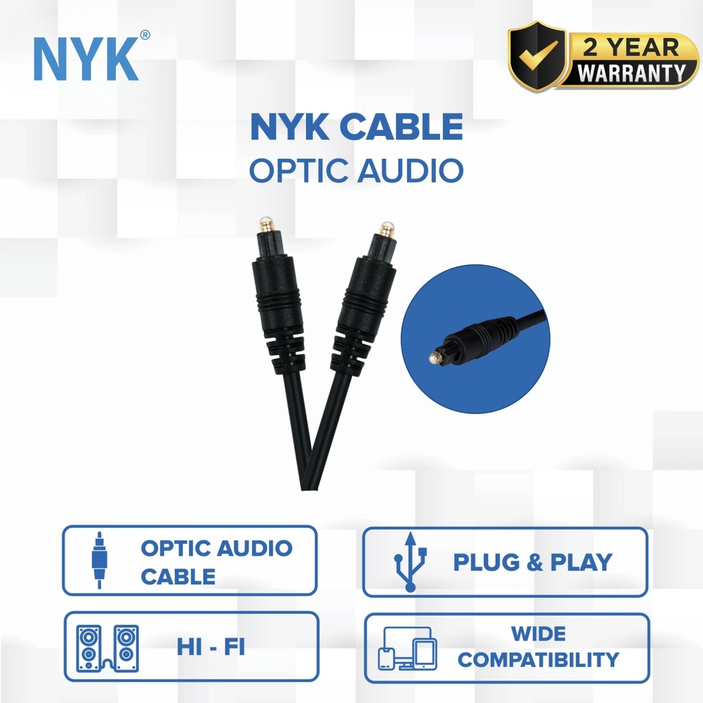 NYK Kabel Optic Audio TV Fiber Optik 5 Meter COD