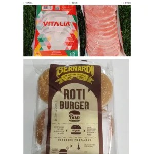 Jual BND roti burger wijen + vitalia burger sapi | Shopee Indonesia
