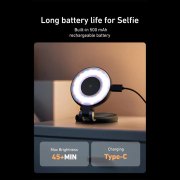 TELESIN Lampu Ring Light Magnetic 3in1 Color Adjustable Length 500mAh S5 BGD 07