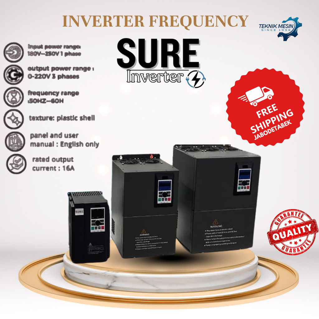 Jual INVERTER 15 KW INPUT 3PHASE 380V/ INVERTER SURE/ INVERTER INVT ...