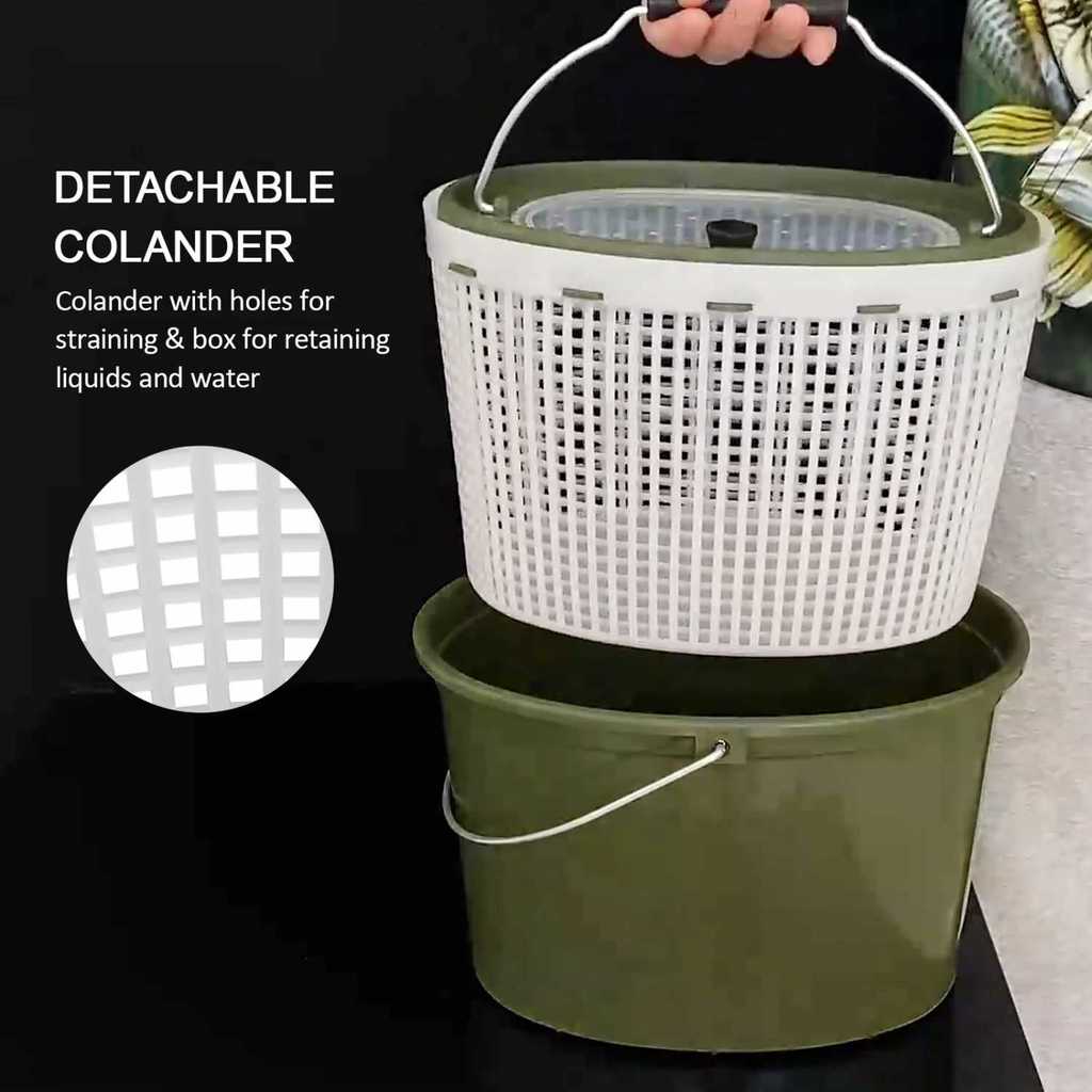 Jual Ember Mancing Ikan Double Layer Hard Shell Fish Bucket - C-10 ...
