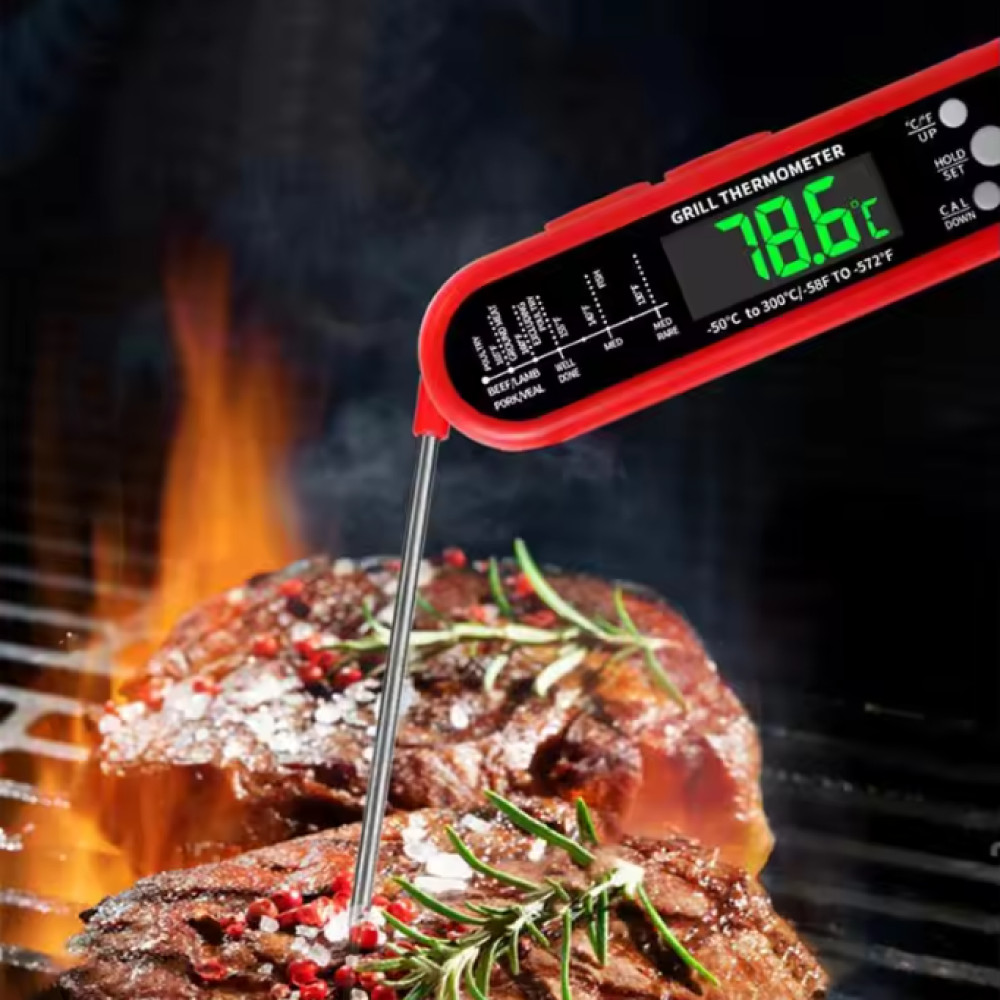 Jual Termometer Daging Kopi Susu Digital Dual Probe Makanan Berkuah ...