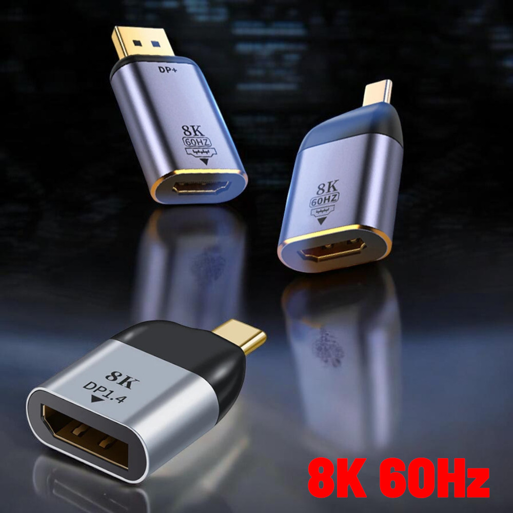 Jual OTG Adapter DP Display Port Female to USB Type C Male 8K 60Hz ...