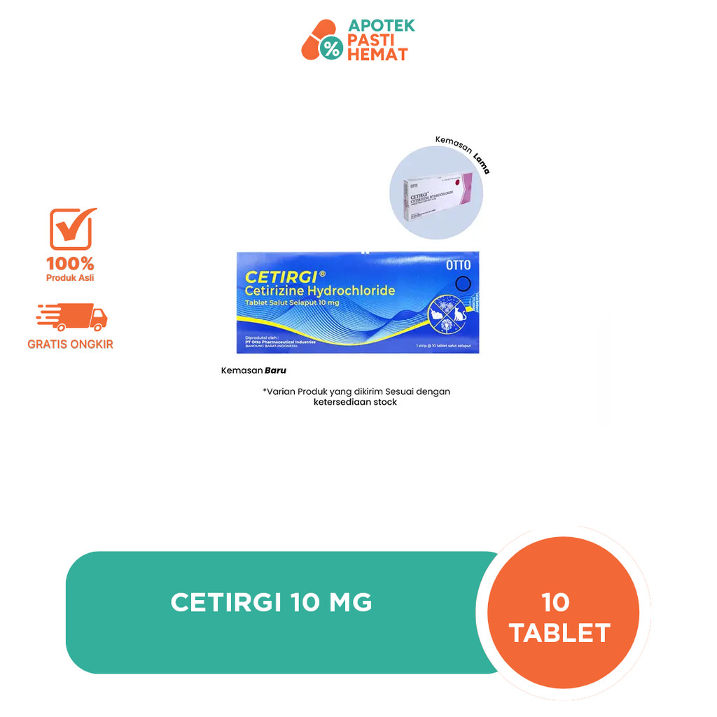 Cetirgi 10 mg 10 Tablet - Halodoc