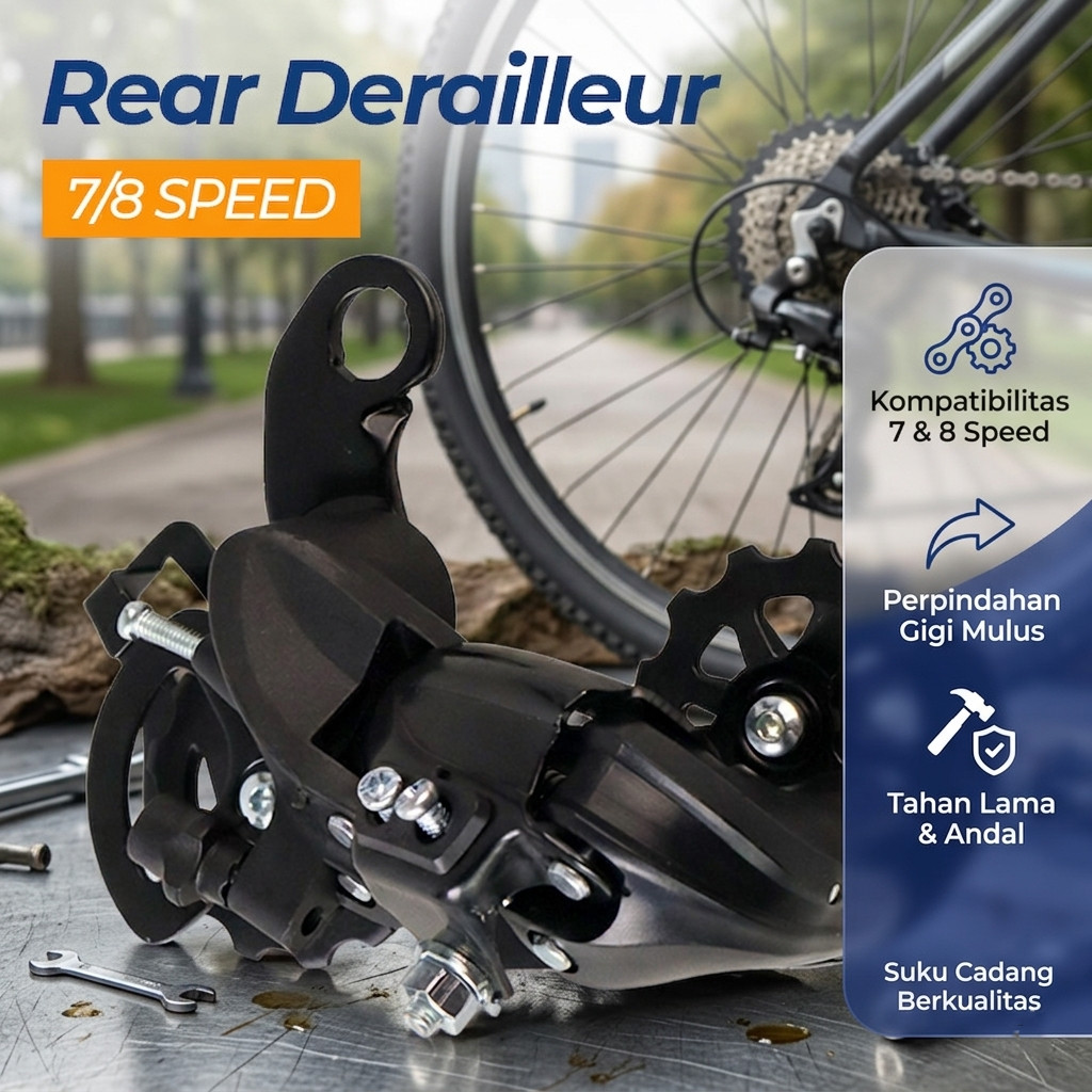 Jual Rear Derailleur Operan Gigi Belakang Sepeda Gunung MTB 7 8 Speed ...