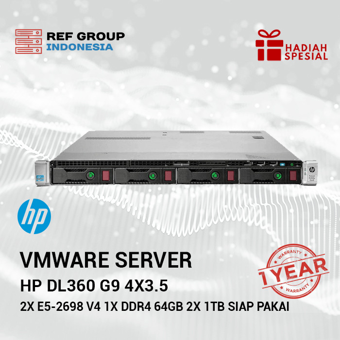 Jual VMWare Server HP DL360 G9 4x3.5