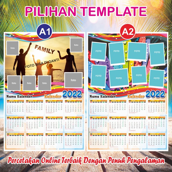 Jual Kalender 2022 Custom/Kalender Dinding/Murah/Gratis Desain | Shopee ...