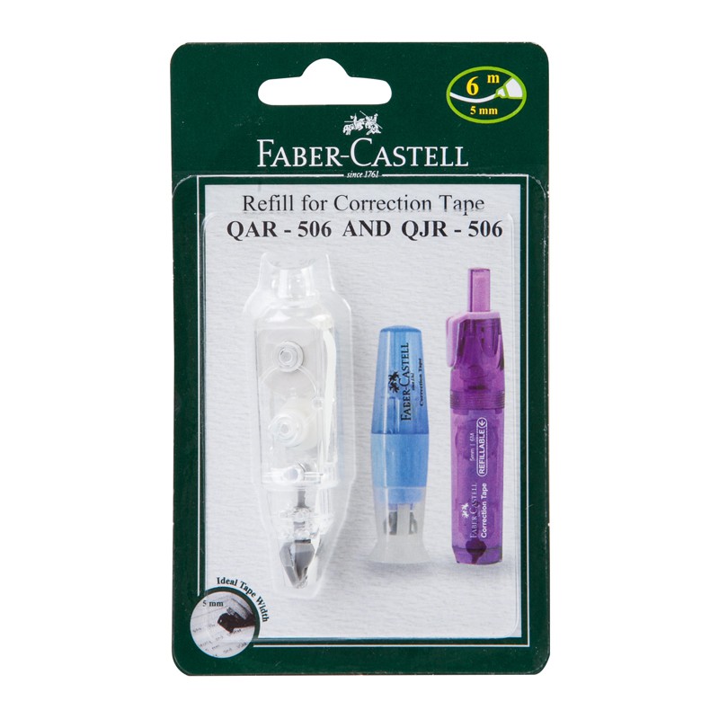 Jual Refill Correction Tape Faber Castell QJR506 & QAR506 MURAH