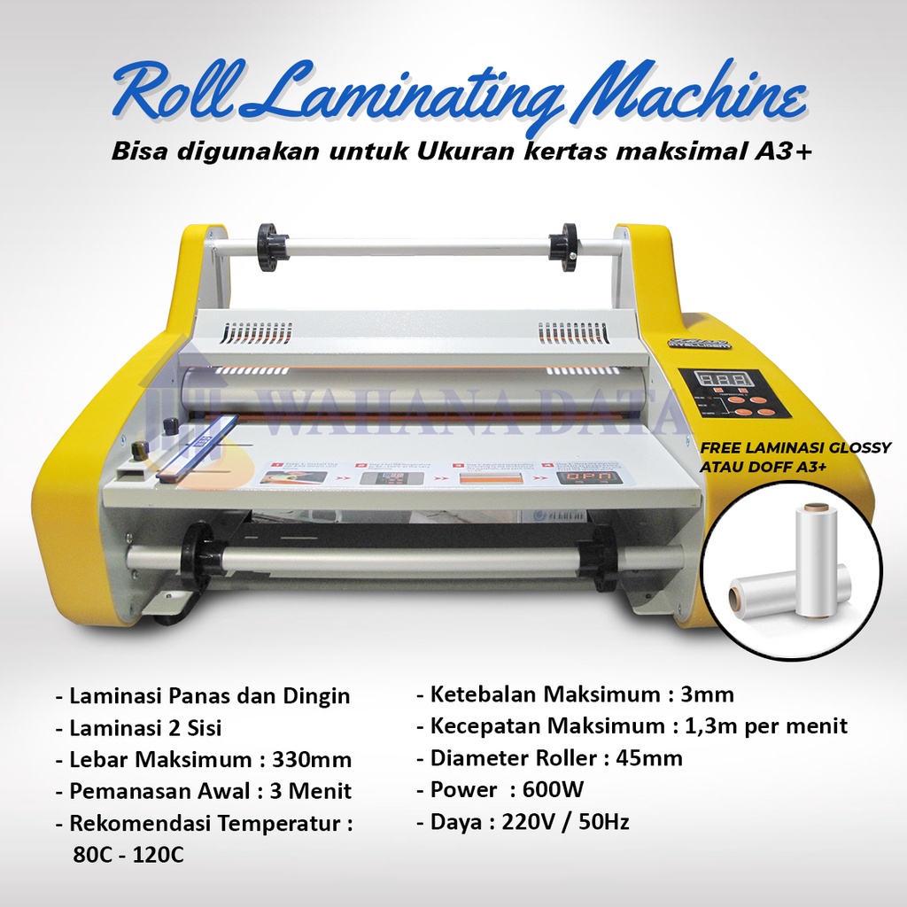 Jual Alat Mesin Laminasi Roll A3 Panas Dingin Fm3520 Pengganti Fm3510 Free 1 Rol Laminasi 8371