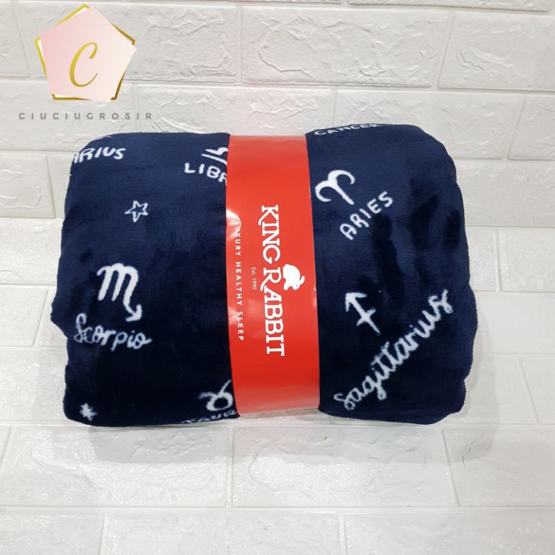 Jual King Rabbit Thermal Blanket Fleece Uk 150×200 Selimut Bulu Bedcover  Kingrabbit | Shopee Indonesia