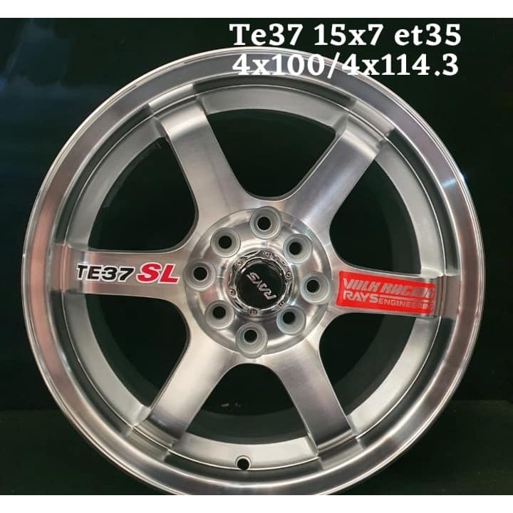 Jual Velg Te37 R15x7 Et35 Pcd 4x100/4x114.3 Velg Mobil Ring 15 Te37 ...