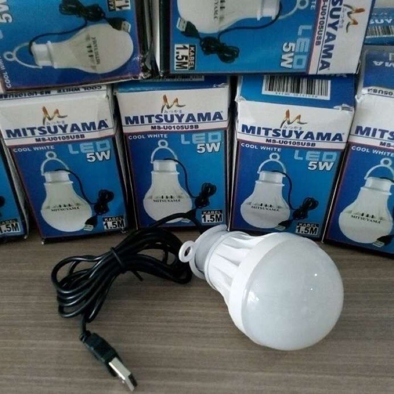 Jual Lampu Led Mitsuyama Watt Bohlam Kabel Usb Watt Shopee Indonesia