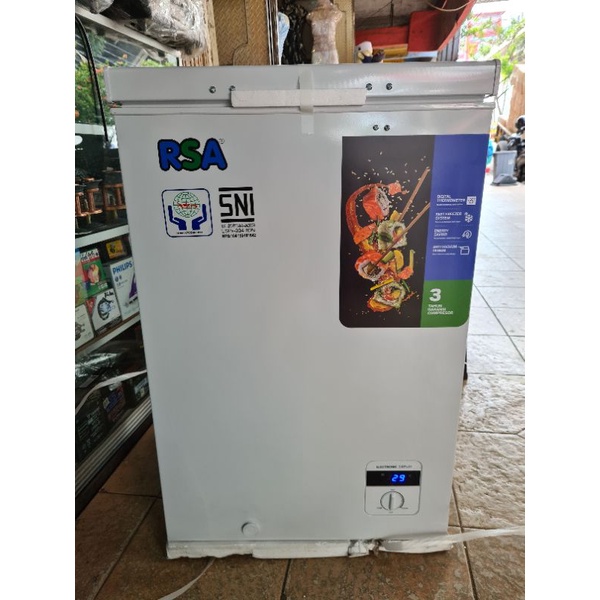 Jual KULKAS BOX CHEST FREEZER RSA 100 LITER CF 110 | Shopee Indonesia