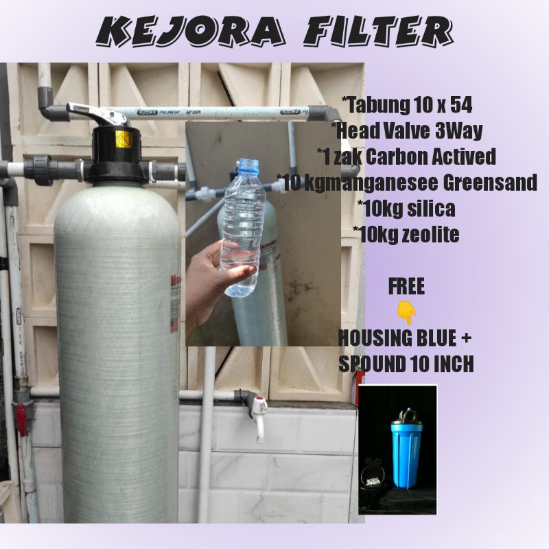 Jual Paket Hemat filter air sumur bor/besi/sumurbor/media lengkap