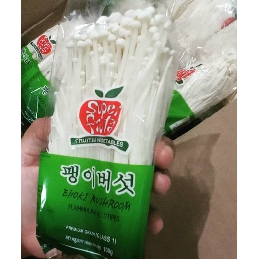 Jual Jamur Enoki Mushroom Import 1 Pack 250 Gr Shopee Indonesia