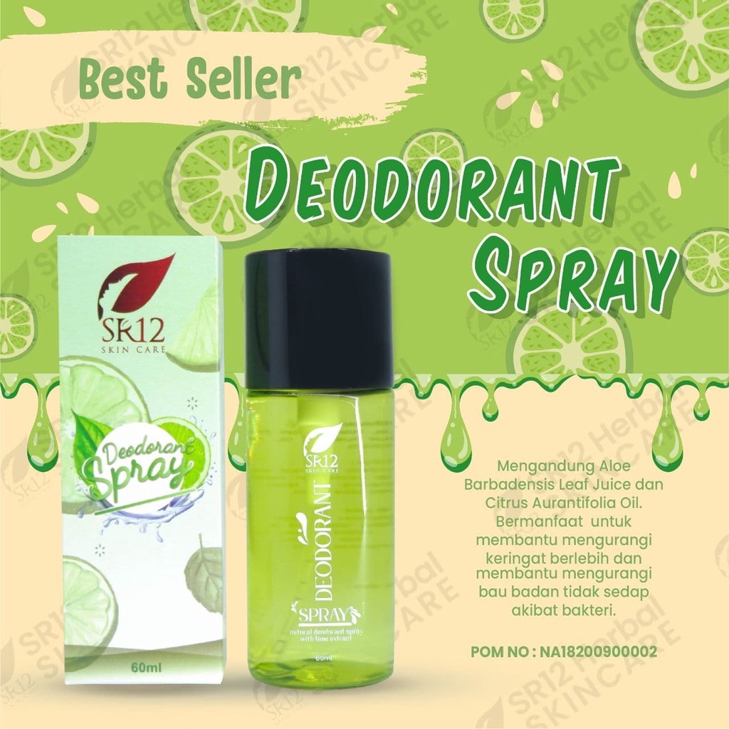 Jual Deodorant Spray Sr Ampuh Atasi Bau Badan Dan Tidak Membuat Baju Hitam Atau Kuning