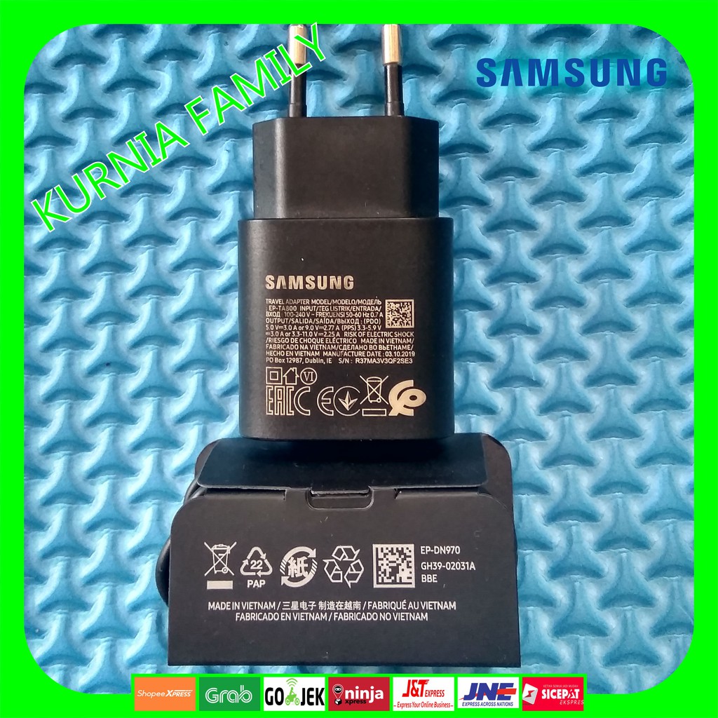 Jual Charger Samsung Galaxy A70 A71 A80 Original Type C to C 25 W