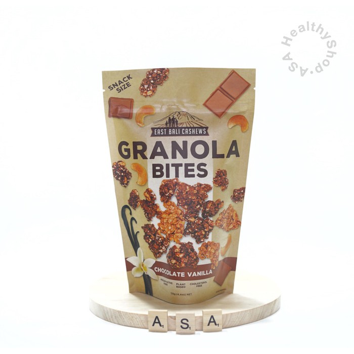 Jual East Bali Cashews Granola Bites Chocolate Vanilla Shopee Indonesia