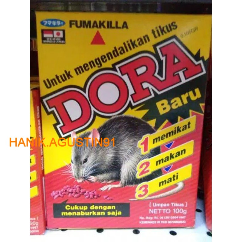 Jual Dora Fumakilla Racun Tikus Kemasan 50gr 100gr Shopee Indonesia 9192