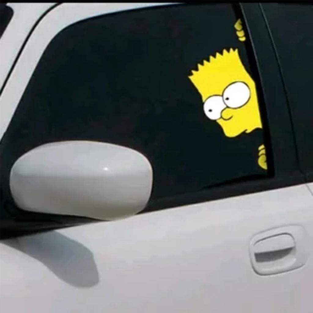 Jual CUTTING STICKER THE SIMPSON PEEKING STIKER MOBIL SIMSON WARNA ...