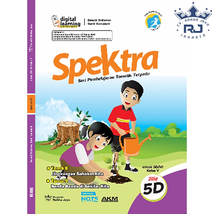 Jual Buku Spektra 5D Tematik Terpadu Kelas 5 SD/MI Jilid D: Tema 8 dan ...