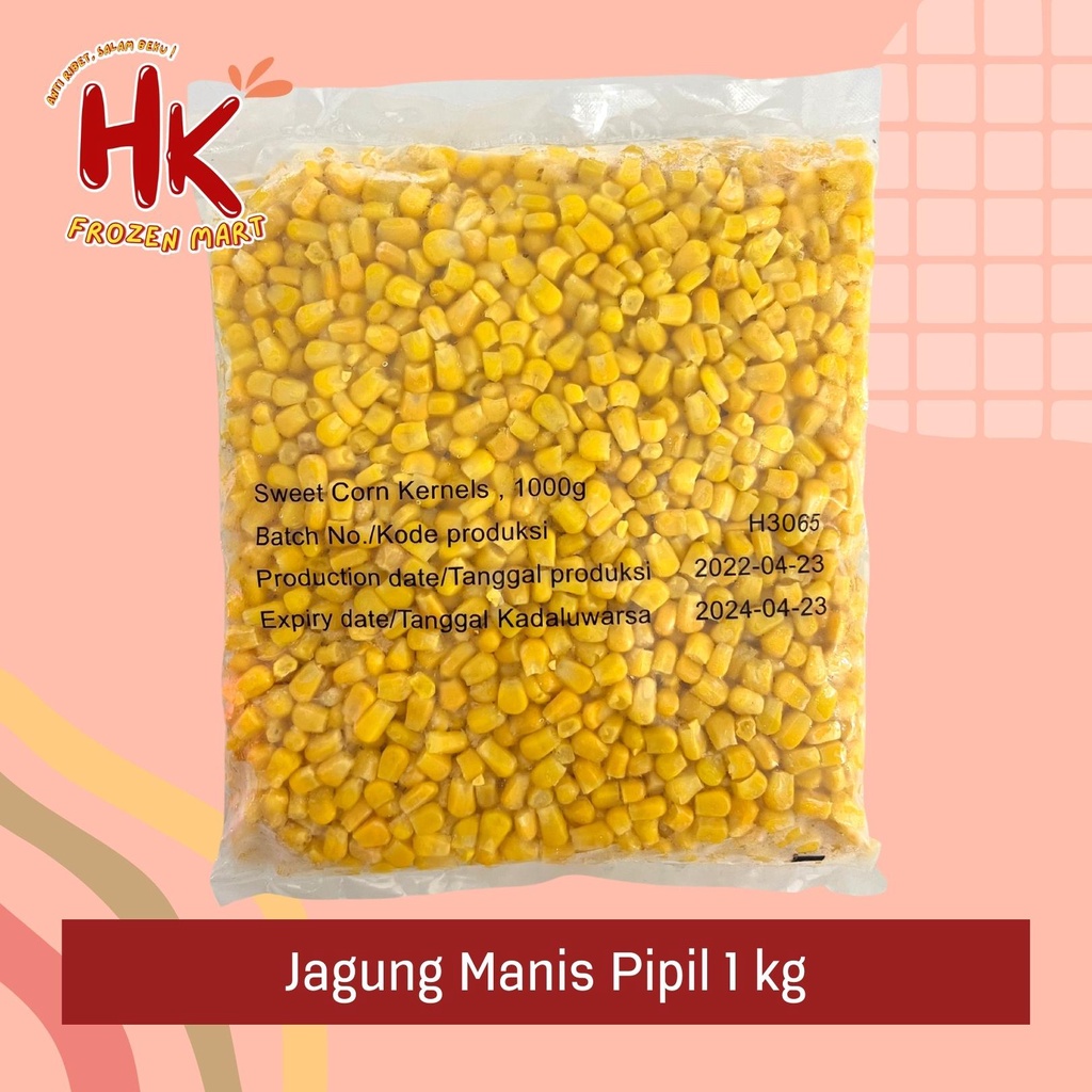 Jual Jagung Manis Frozen 500gr And 1kg Sweet Corn Kernel Pipil Jasuke Hk Frozen Mart Shopee 5919