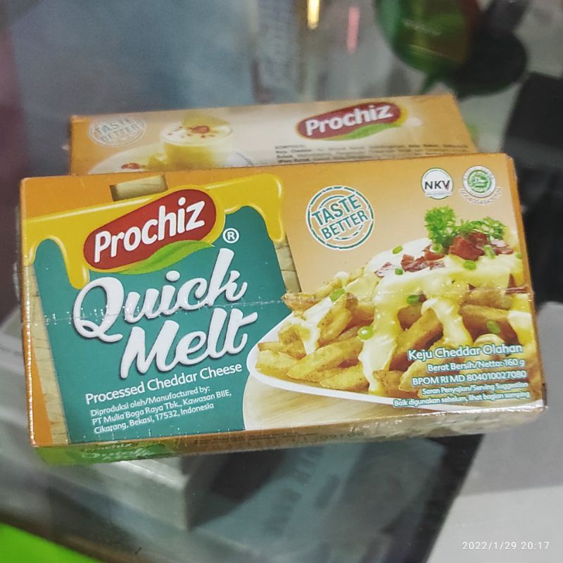 Jual Prochiz Quick Melt 160gr Keju Cheddar Olahan Taste Better Melted ...