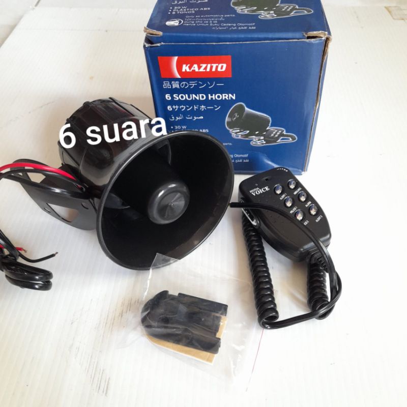 Jual Klakson Toa 6 Suara 12V Microphone Universal Semua Jenis Mobil Motor Shopee Indonesia