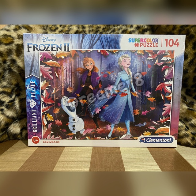 Jual CLEMENTONI ORIGINAL 104 BRILLIANT FROZEN 2 PUZZLE SUPER COLOUR ...