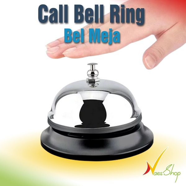 Boao Desk Service Dinner Bell Metal Silver Call - View #11