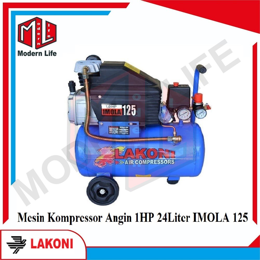 Jual Lakoni Imola 125 Imola125 Mesin Kompressor Angin Listrik 1 HP 25 ...