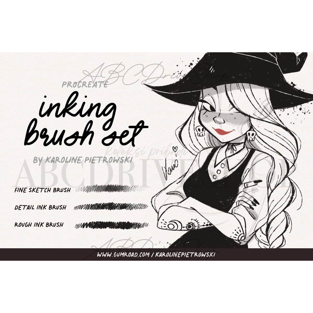 Jual Procreate Brush - Inking Brush Set for Procreate | Shopee Indonesia