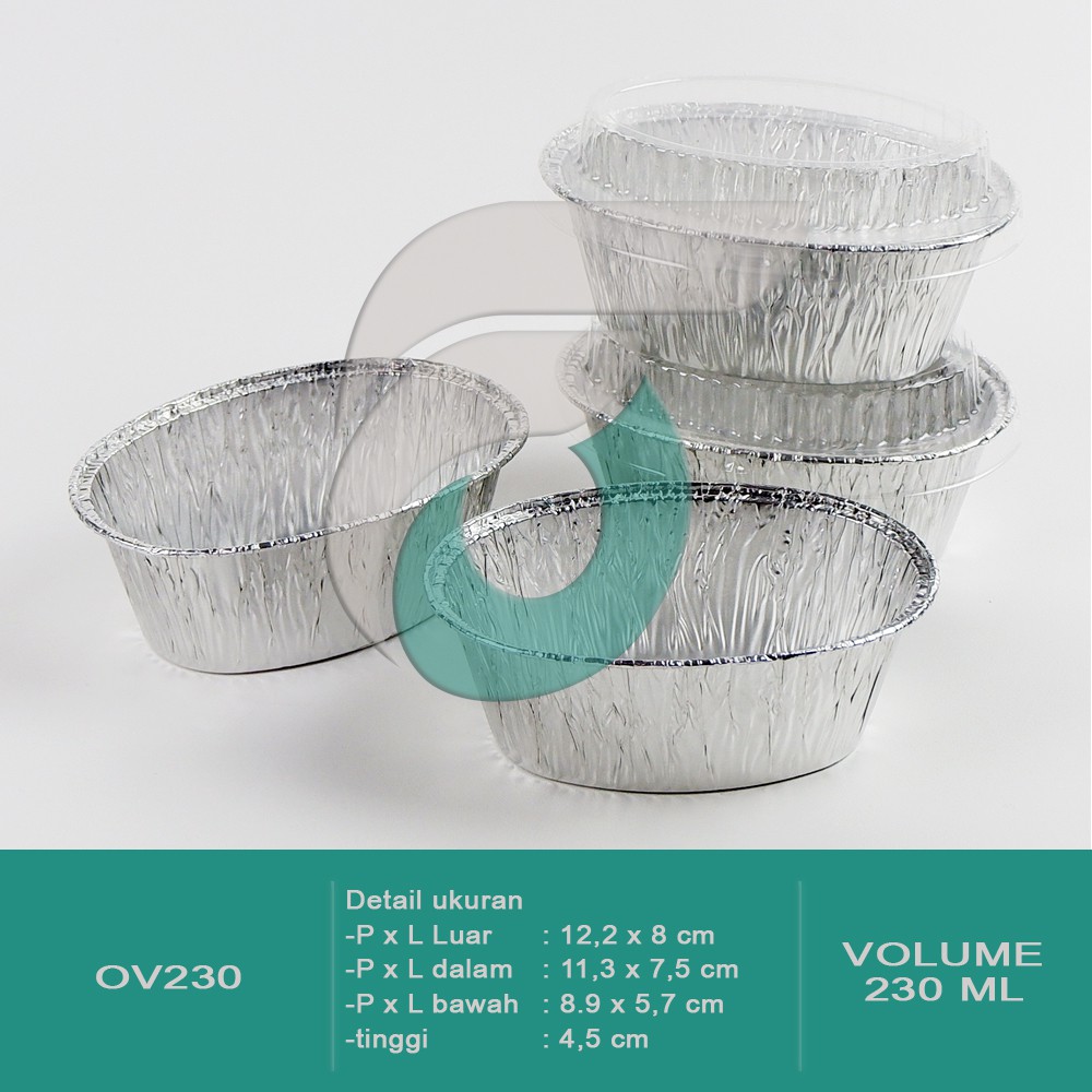 Jual alumunium foil cup OV230 (zuppa soup ) TANPA TUTUP Shopee Indonesia