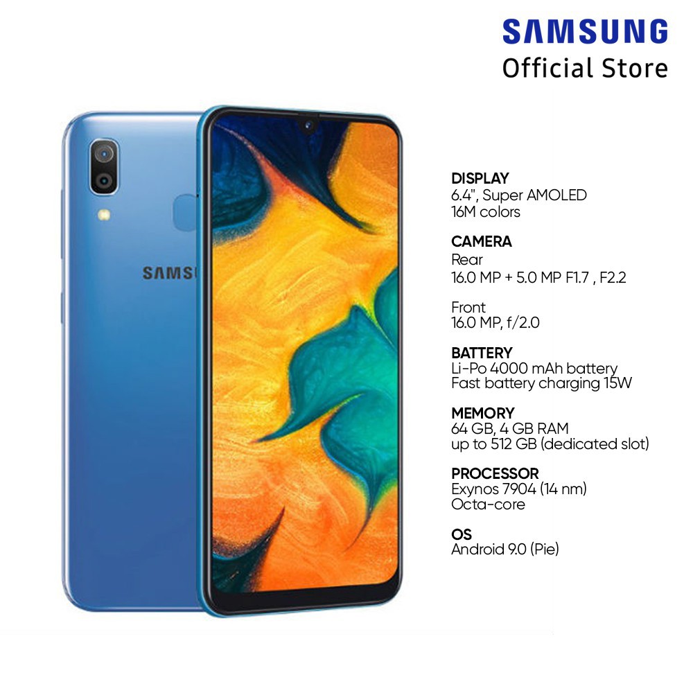 Jual Samsung Galaxy A30 Ram 4GB Memory 64GB Garansi Resmi Samsung [SEGEL] |  Shopee Indonesia