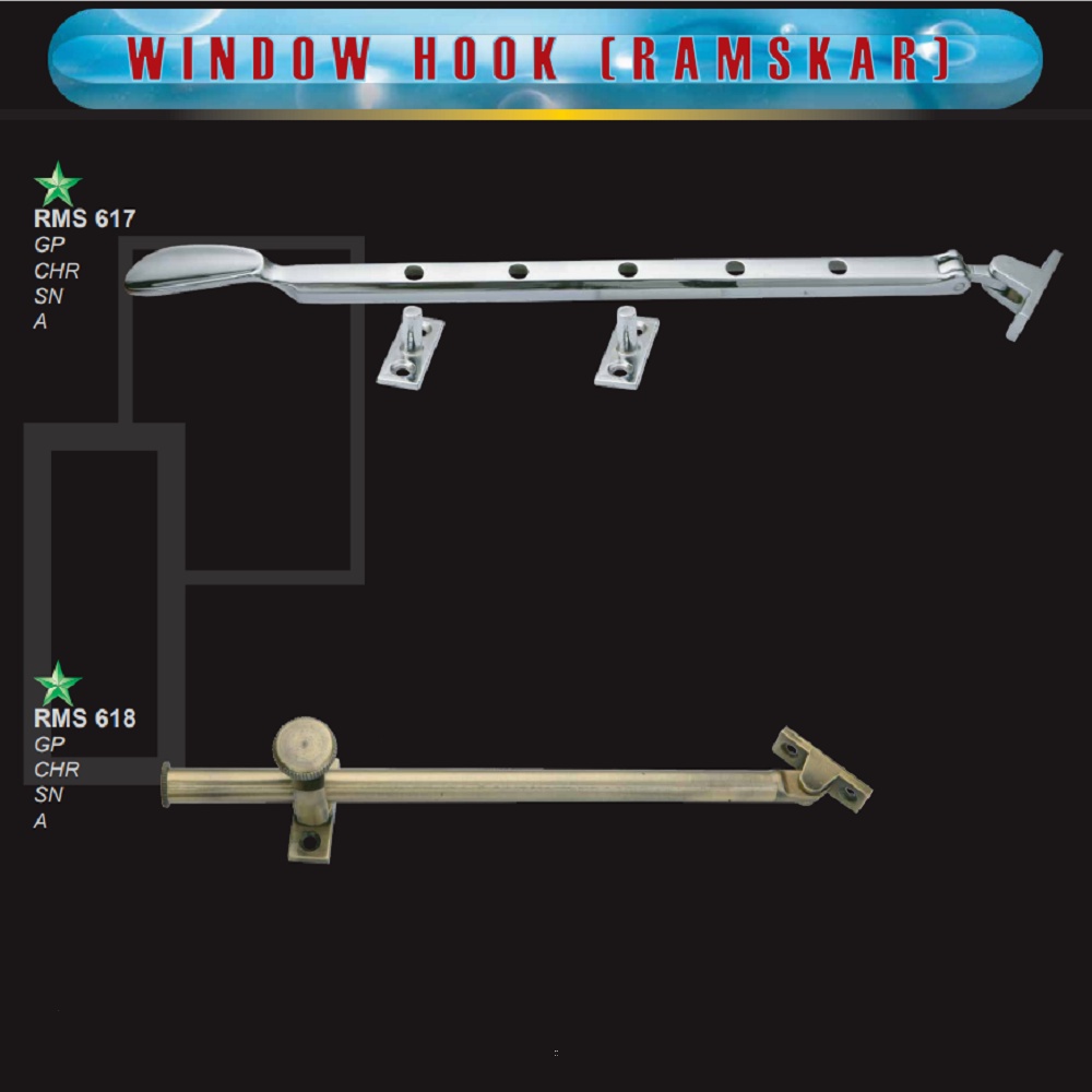 Jual SOLID Ramskar lubang 617- Ramskar Putar 618 / Pengait Penahan ...