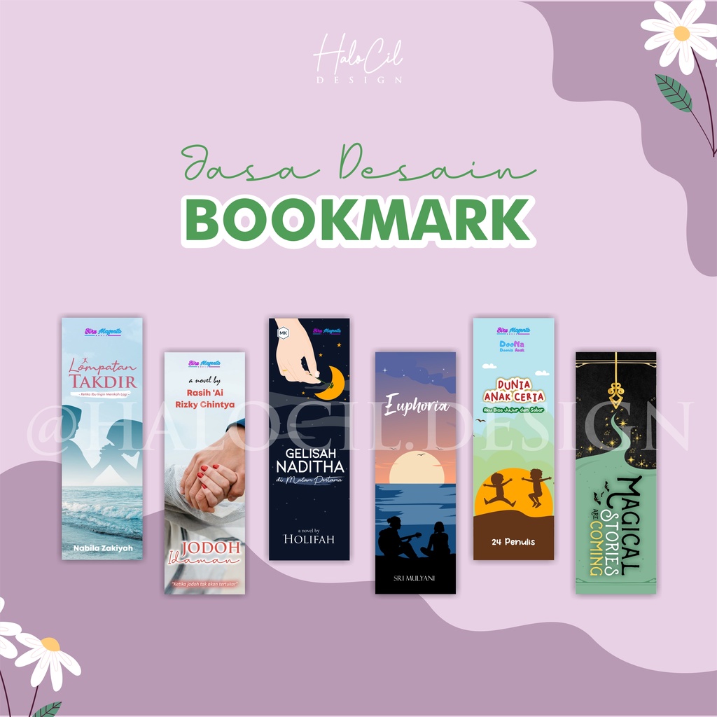 Jual JASA DESAIN BOOKMARK - bebas request desain | Shopee Indonesia