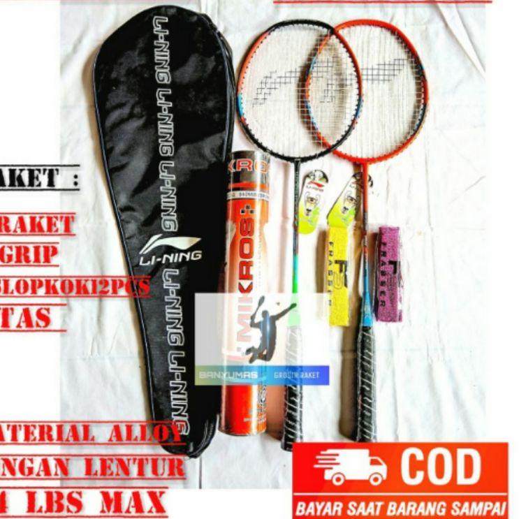 Jual Raket Badminton Yonex Dan Lining Lentur Terlengkap Bonus Tas ...
