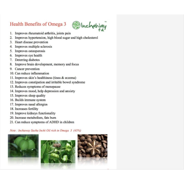 Jual Inchaway - Sacha Inchi Oil - Super Food herbal kolesterol kanker ...