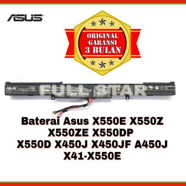 Jual Baterai Original Laptop Asus X550E X550Z X550ZE X550DP X550D X450J