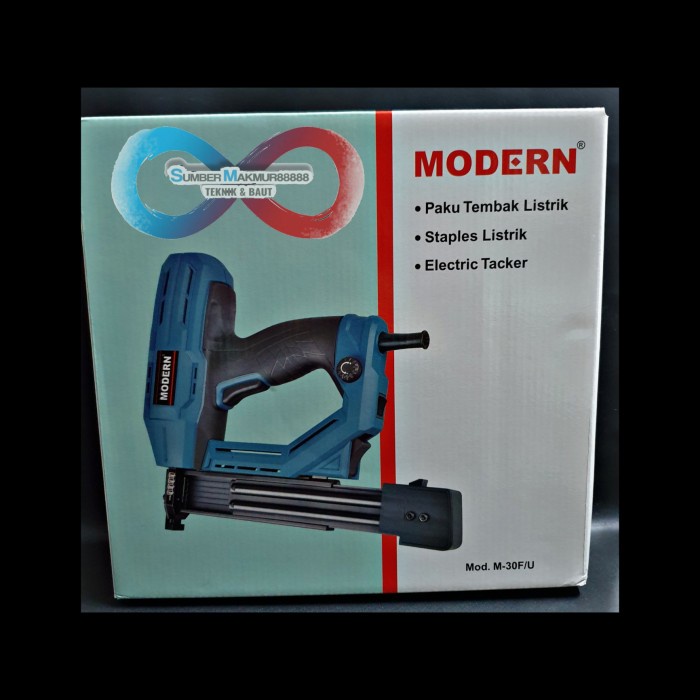 Jual mesin paku tembak staples tacker elektrik modern m-30f/u | Shopee ...
