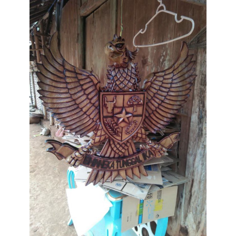 Jual Lambang Burung Garuda Kayu Jati Shopee Indonesia