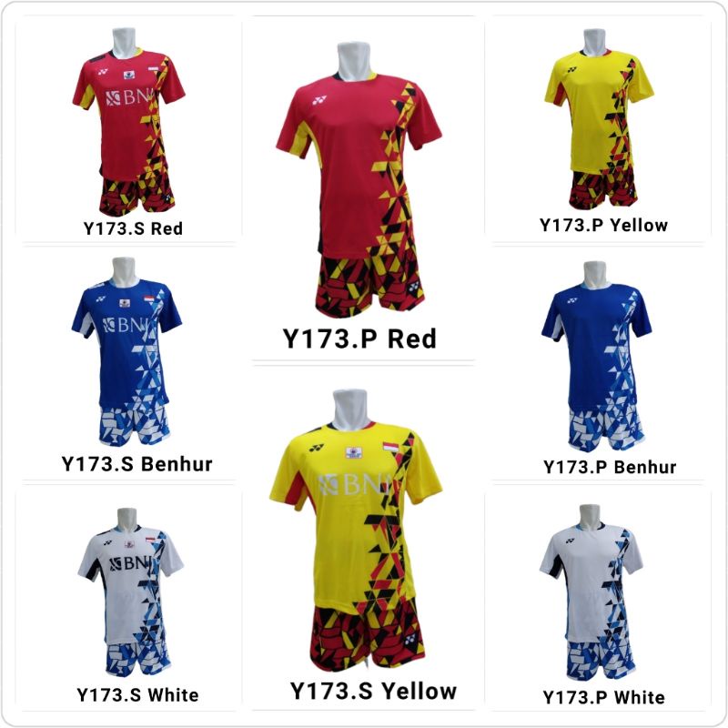 Jual Setelan Baju Seragam Dewasa Badminton Kaos Bulutangkis Y173 ...