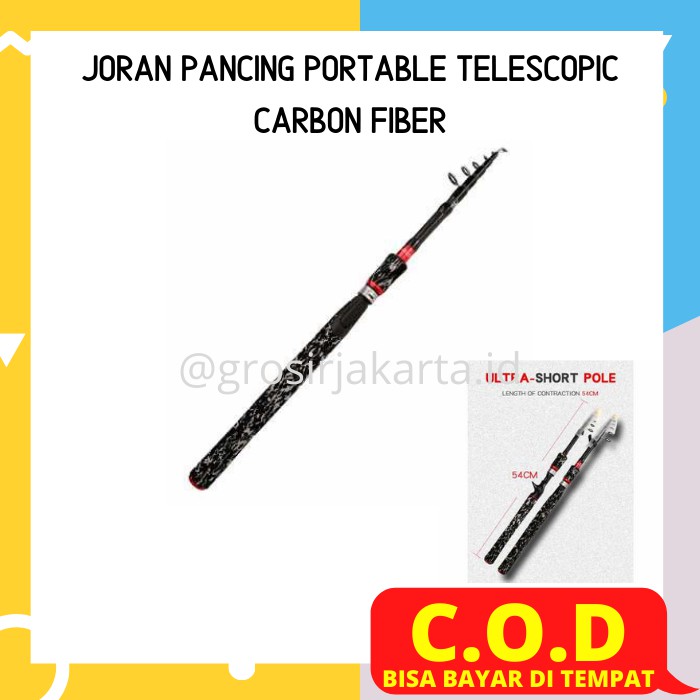 Jual Alat Mancing Joran Pancing Stick Stik Pancing Portable Telescopic ...