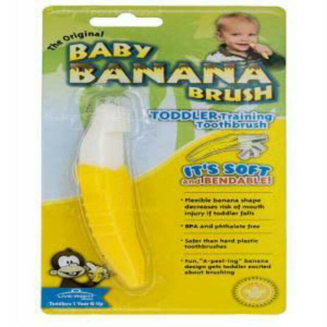 Jual Banana Toothbrush (Toddler Training Toothbrush) Shopee Indonesia