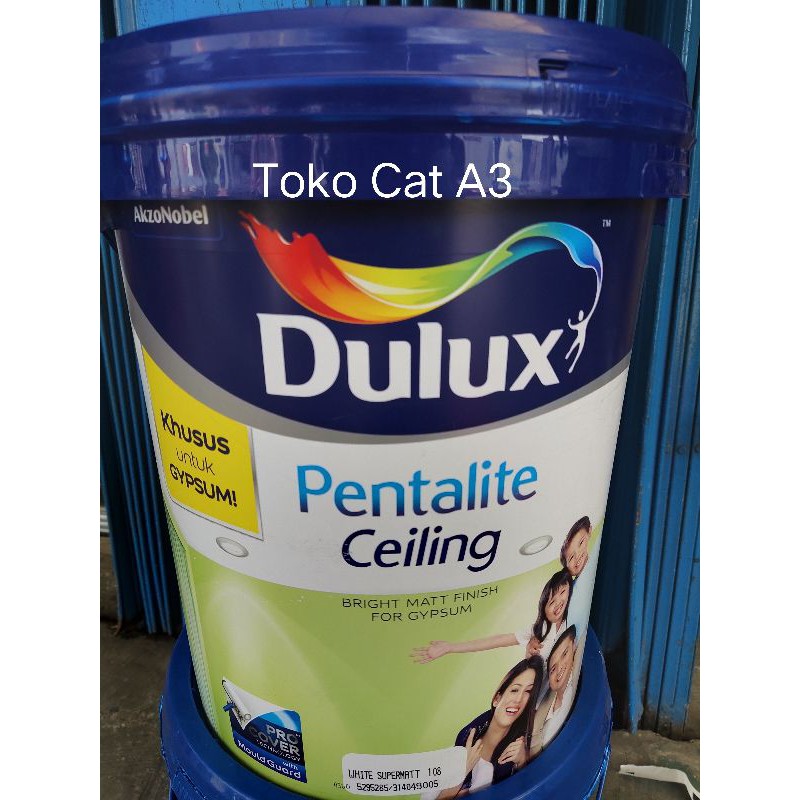 Jual Dulux Pentalite Ceiling White Supermatt 108 25kg Shopee Indonesia 4195